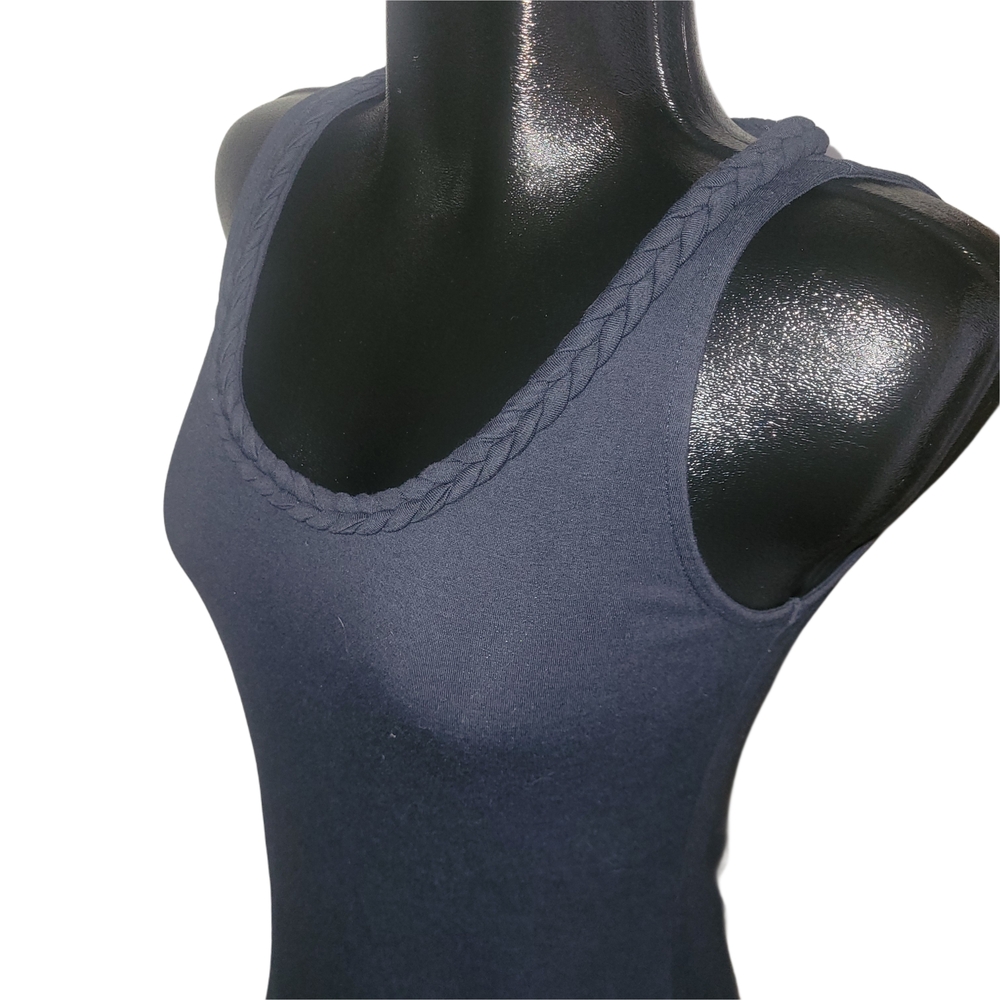 Lauren Ralph Lauren Navy Blue Maxi Tank Dress - drop waist - Picture 3 of 7